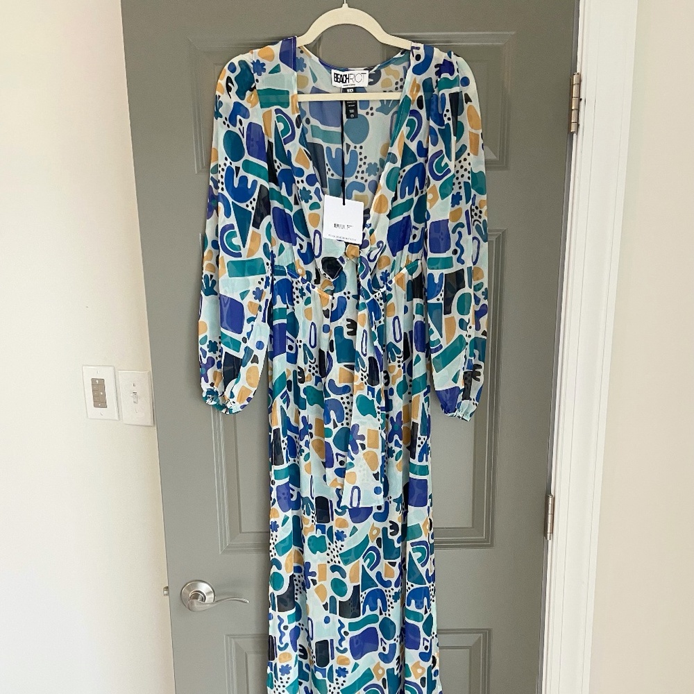 Beach Riot Sheer Maxi Dress in size Small